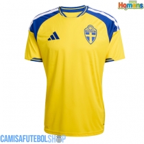 Camisa de time de futebol Suécia Replicas 1º Equipamento Mundo 2026 Manga Curta